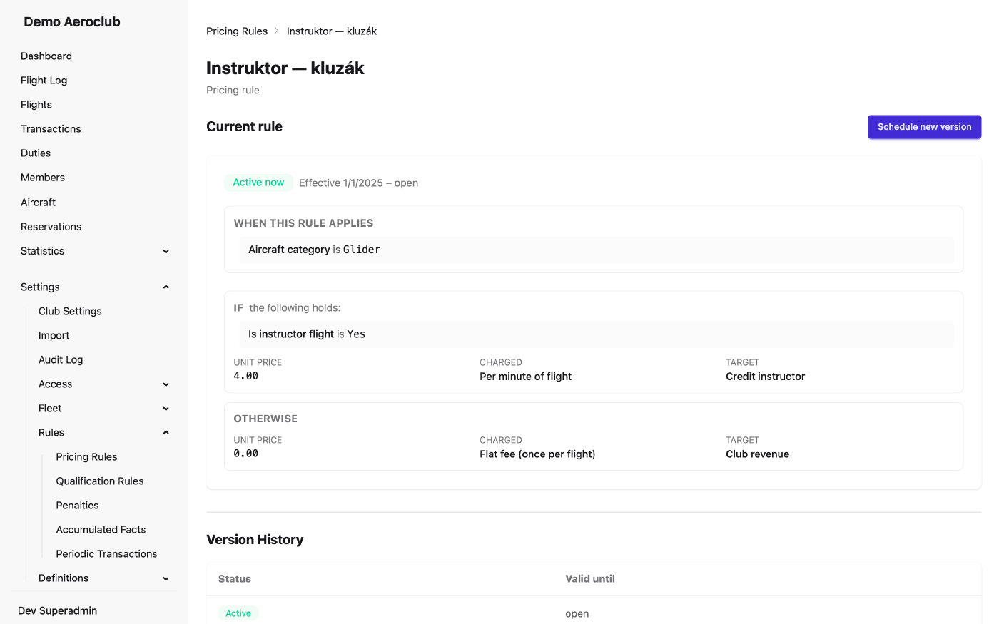 Pricing rule with IF/THEN branches